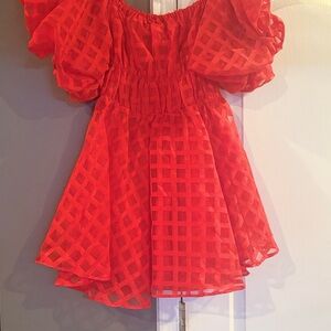 Petal & Pup Red Checkered Dress